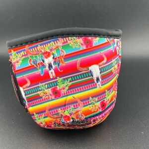 Southwestern Style Neoprene Ice Cream Cup Sleeve Multi Color Striped
